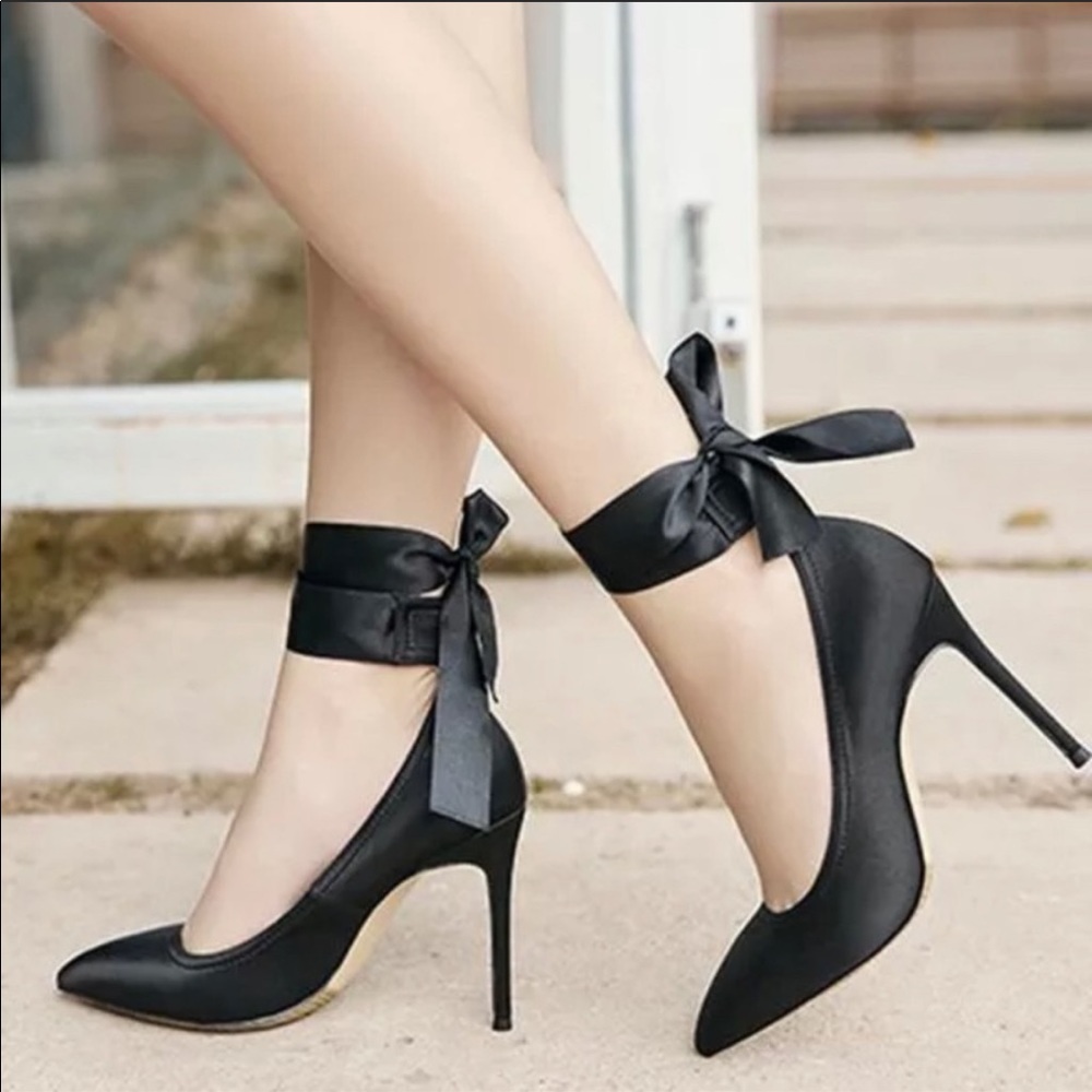NEW WITH BOX WRAP HEELS